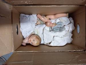 lot 70 image: Collection Of Old Dolls