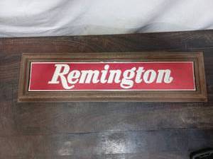 lot 102 image: Plastic Remington Sign