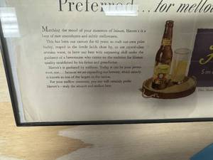 lot 50 image: Framed Hamms Beer Advertisement - Preferred ... for mellow moments