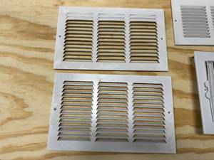 lot 105 image: Set of Four White Register Covers