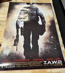 lot 103 image: Swat Movie Poster - Denzel Washington 2-sided