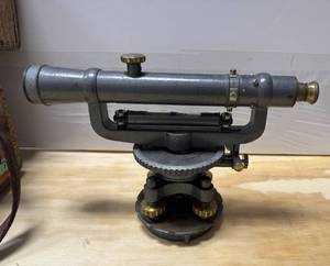 lot 108 image: Vintage David White Instrument Co. Surveying Equipment with Wood Case
