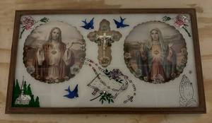 lot 109 image: Pair of Religious Art Pieces