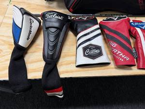lot 110 image: Golf Bag, Club Covers and Project HZRDUS Smoke iM10 Shaft