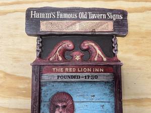 lot 142 image: Hamms - Famous Old Town Tavern Plastic Sign (Foam backing)