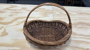 lot 195 image: Saved - Dog Rescues Drowning Girl Print, Wicker Basket and 3-D Calla Lily Art