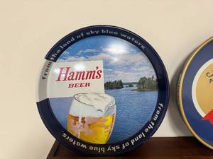 lot 118 image: Trio of Hamms Beer Trays with Display Shelf