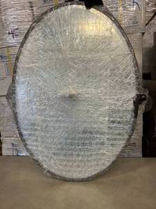 MSRP $450 NEW Minka Lavery Bronze Plated&nbspBeveled Oval Framed Mirror with Pivoting Brackets&nbsp&nbsp27-12 H x 23-35 W Looks To Have All Hardware