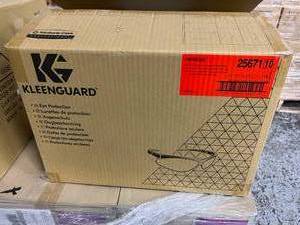 MSRP $1200  1 Case (144 Each) NEW KleenGuard 25671 Nemesis V30 Eye Protection Safety Glasses -polycarbonate lenses that provide 99.9% UVA UVBUVC protection