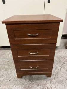 MSRP $700&nbspSpan America&nbspPembroke - Medical Grade Patient Room Nightstand Summer Flame 3 Drawers Bedroom - W63063-2N-F20W - Great Condition