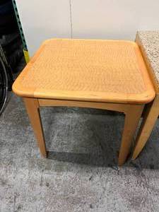 Lot of 2 Wood Waiting Room End Tables