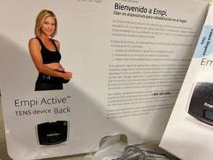 NEW Open Box Empi 235666 Specialized Active Back Wrap Pain Management System with Instruction Guide - I WANT THIS