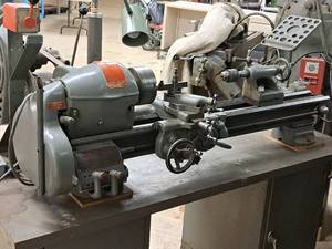 lot 482 image: South Bend Model A Lathe with Work Bench