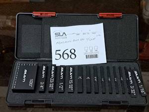 lot 568 image: Silivn Measuring Block Set 15-piece (New) with Case