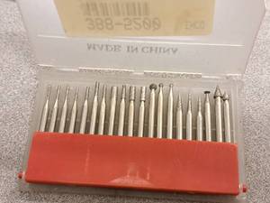 lot 561 image: Diamond Mounted Point Carving Drill Bit Set 20-piece
