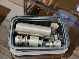 lot 587 image: Lot of (5) Punches and Attachments with Plastic Tub