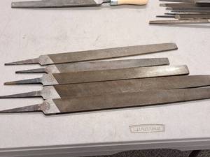 lot 633 image: Lot of (5) Nicholson Flat Metal Files