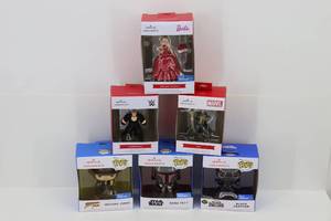 (6) misc Christmas Ornaments NIB