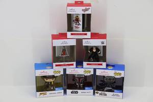 (6) misc Christmas Ornaments NIB