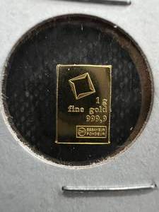 lot 03 image: 1 GRAM .999 FINE GOLD BAR