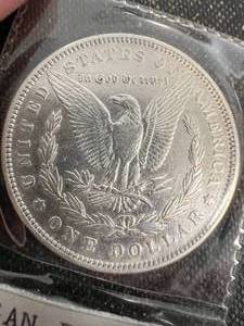 lot 04 image: 1889 US MORGAN SILVER DOLLAR