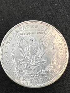 lot 54 image: 1921-D US MORGAN SILVER DOLLAR