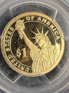 lot 57 image: 2010-S ABE LINCOLN PRESIDENTIAL DOLLAR PCGS PR69DCAM