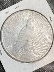 lot 67 image: 1922-S US PEACE SILVER DOLLAR