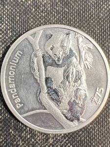 lot 72 image: 1 TROY OZ .999 FINE SILVER ZOMBUCKS ROUND