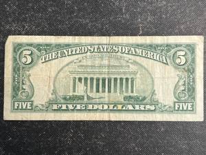 lot 87 image: 1963 US RED SEAL $5 BILL