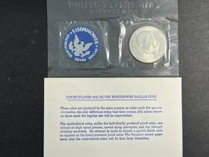 lot 08A image: 1971 US EISENHOWER UNC SILVER DOLLAR