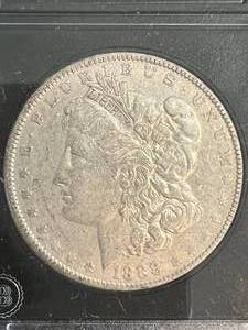 lot 12A image: 1888 US MORGAN SILVER DOLLAR VG
