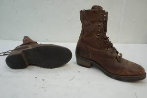 Leather boots