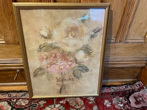 lot 301 image: Framed Print for Flowers Blanche