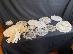 lot 313 image: Variety of Lace Doilies