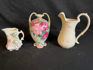 lot 276 image: Vintage Vase and Pitchers