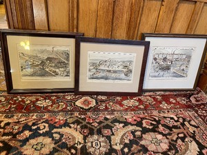 lot 292 image: Set of Three Framed Vintage Stillwater Prints