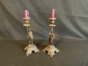 lot 208 image: Vintage Candlestick Holders