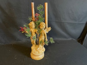 lot 222 image: Cherub Candelabra