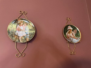 lot 240 image: Two Vintage Wall Display Plates