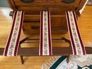 lot 243 image: Vintage Folding Luggage Rack 26L x 16W x 22T