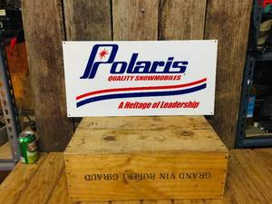 Classic Polaris Enamel Metal Sign