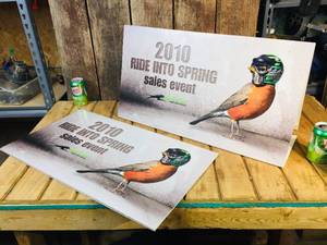 Arctic CAT 2010 Ride Into Spring Sales Event Placards