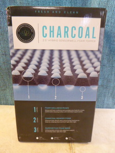 Fresh and Clean Charcoal Foam Bed Topper