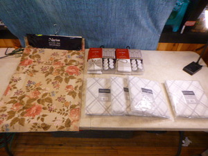 Window Panels, Shower Curtain, Rug