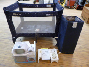 Pack and Play with Monitor