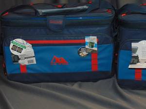 lot 99 image: 2 Pack AZ Pro 48 Can SuperFoam Zipperless Flip Open Cooler With Shoulder Strap NEW