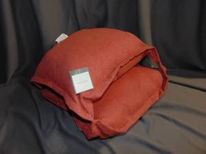 lot 114 image: 2 Pack Threshold throw pillows sienna NEW