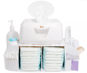 lot 115 image: Munchkin Diaper Change Organizer 735282102660 NEW