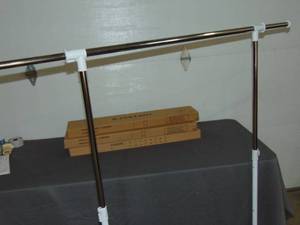 lot 23 image: 3 Pack Deluxe Adjustable Garment Rack - Rolling Clothes Organizer - White and Chrome